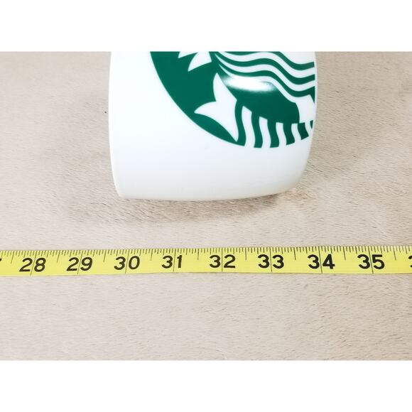 Starbucks Mermaid Logo Coffee Mug Teacup 14oz White Green 2017 Porcelain 3 3/4" - Picture 13 of 13